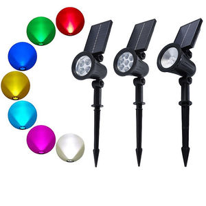 Projecteur <span class=keywords><strong>solaire</strong></span> LED pour allée extérieure, <span class=keywords><strong>interrupteur</strong></span> à induction, éclairage 6-12h, lumière du jour 6000K, indice de protection IP65 pour pelouse, jardin, patio - Product Image 2