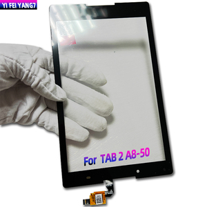 Digitalizzatore Touch Screen originale all'ingrosso per <span class=keywords><strong>Lenovo</strong></span> <span class=keywords><strong>TAB</strong></span> 2 <span class=keywords><strong>A8</strong></span>-50 <span class=keywords><strong>A8</strong></span>-50F <span class=keywords><strong>A8</strong></span>-50LC parti di ricambio anteriori del pannello in vetro esterno - Product Image 1