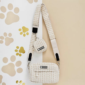 OEM Individuelles LOGO Hundegeschirr-Set Personalisiertes Tweed-Hundegeschirr mit Leine Verstellbares Komfortables Haustier-Weste-Geschirr-Set - Product Image 3