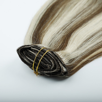 Extension de cheveux brésiliens naturels remy sans couture pour femme blanche