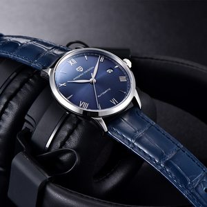 PAGANI DESIGN 1759 NH35 <span class=keywords><strong>Pilot</strong></span> Men orologio meccanico vetro zaffiro automatico 100M orologio impermeabile in acciaio inossidabile - Product Image 3