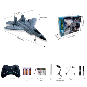 <span class=keywords><strong>Avion</strong></span> RC F22 <span class=keywords><strong>Raptor</strong></span> facile à piloter, contrôle longue distance 200M, 2.4G 2CH, planeur en mousse EPP avec gyroscope intégré, <span class=keywords><strong>avion</strong></span> de voltige pour enfants - Product Image 6