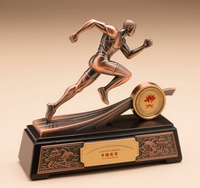 Trophées de sport en métal de haute qualité, design 3D personnalisé, club de football, basketball, badminton, médailles et trophées