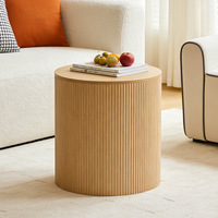 Table d'appoint au design moderne en forme d'arche, table basse minimaliste créative en bois massif pour salon, restaurant, vitrine