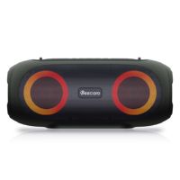 Speaker Bluetooth Portabel Nirkabel Outdoor Tahan Air HIFI dengan Lampu LED, Subwoofer Bass, AUX, untuk Pesta