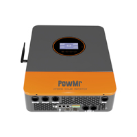 PowMr Smart Display 6.5KW 110Vac Fase Tunggal 220Vac Fase Terpisah Dual MPPT Maks PV 5000W/5000W Inverter Surya Paralel