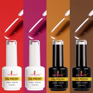 Flacon vide Neissry 15 ml, couleurs Colux pour ongles, ensemble Govandi, gel pour ongles personnalisé à l'aérographe pour salon professionnel - Product Image 1