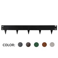Bordure de pelouse en acier avec pointes pour jardin