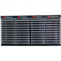 Étagère d'exposition pour cigarettes LED pour boutique de tabac - Vitrine en métal/fer durable avec étagères