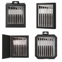 Individuell Bedruckte Make-up Pinsel Geschenkbox Recyceltes Papier Kartonverpackung für Augenpinsel-Set OEM ODM Großhandel Niedriger MOQ