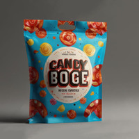 Sacs d'emballage personnalisés imprimés avec fermeture éclair pour bonbons, snacks, biscuits, sachets refermables pour aliments, pochettes verticales