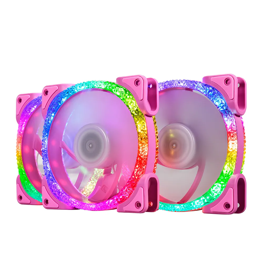 Lovingcool kipas pendingin CPU, casing komputer Desktop PC 120mm Ultra sunyi aliran udara tinggi RGB