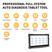 HUMZOR Outil de diagnostic automobile 9,6 pouces NexzDASPro 366 Outil de diagnostic automobile Scanner OBD2 Outil de diagnostic avec fonction de réinitialisation pour airbag accidenté