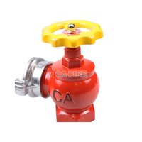 Vanne d'incendie en fonte ductile CA-Fire pour intérieur, résistante à la pression, équipement de protection incendie, rouge, 1,6 MPa, modèle manuel SN50/SN65
