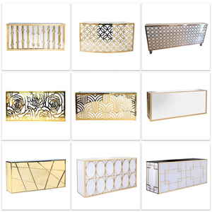 <span class=keywords><strong>Table</strong></span> <span class=keywords><strong>de</strong></span> <span class=keywords><strong>bar</strong></span> moderne en métal pour mariage avec structure en acier inoxydable |   Comptoir <span class=keywords><strong>de</strong></span> <span class=keywords><strong>bar</strong></span> commercial durable pour hôtel, salle <span class=keywords><strong>de</strong></span> banquet et fête - Product Image 4