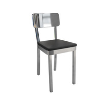 Ensemble de table et chaises de salle à manger en acier inoxydable robuste et moderne pour la maison, le restaurant, la salle à manger