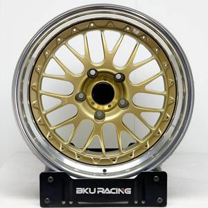 Jantes Bku Custom 3 pièces forgées 5x120 17 18 19 pouces 7-11J Deep Dish E88 en alliage d'or <span class=keywords><strong>pour</strong></span> BMW E46 E90 M3 E60 E92 - Product Image 3