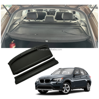 Accessoires de voiture 2024 - Cache-coffre pour BMW X1 2010-2016 - Étagère arrière pour coffre - Cache de chargement