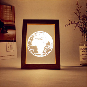 Marco de fotos accionado por Usb para el Día de San Valentín, <span class=keywords><strong>luz</strong></span> Led acrílica 3d de noche, <span class=keywords><strong>luz</strong></span> blanca cálida, decoración de vacaciones - Product Image 5