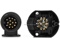 Connecteur de remorque Euro 13 broches 12V moulé par injection à 13 trous
