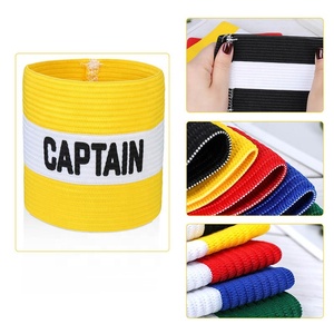 Hot Selling anpassbare elastische Captain Armband Wieder verwendbare Polyester Gummi Handgelenks tütze für Fitness studio und Fußball Made in China - Product Image 2