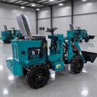Pengiriman Gratis Mini Wheel Loader Listrik Bersertifikasi CE EPA EuroV, Compact Front End Loader untuk Penggunaan Kebun, Pertanian, dan Kota