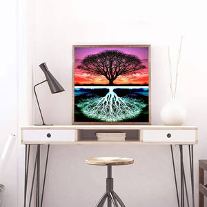 Kit Pittura Diamante 5D all'ingrosso, con Diamanti Completi, Tema Elefante, Pavone, Albero della Fortuna, Arte Orientale per Decorazione Murale Domestica - Product Image 6