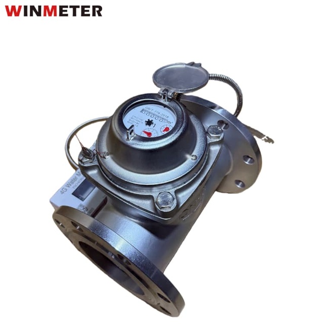 Reliable Quality DN250 316 Stainless Steel IP68 Flanged Woltman Water Meter 4G Smart IoT IEC 61000 Compliant for Waterworks