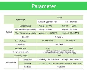 Acrel AHKC-KAA chia hội trường cảm biến mở-vòng lặp hội trường hiện tại biến áp AC/DC hiệu ứng hội trường hiện tại đầu dò cung cấp điện cho PLC - Product Image 4