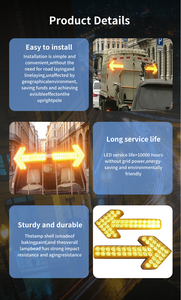 Feu de signalisation directionnel LED ambre personnalisé pour camion-citerne, camion poubelle et sécurité routière - Product Image 6