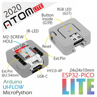 M5Stack ATOM Lite ESP32-PICO Kit Pengembangan IoT Perangkat Keras IoT Cerdas Tertanam Papan Pengembangan Pemrograman