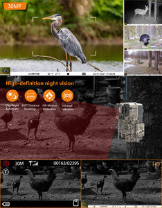 0.26S temps de déclenchement 30MP MMS caméras de jeu sans fil extérieures pour la <span class=keywords><strong>chasse</strong></span> <span class=keywords><strong>SMS</strong></span> 4G caméra de piste de jeu de <span class=keywords><strong>chasse</strong></span> - Product Image 5