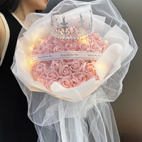 99 bouquet de fleurs de savon Rose Saint Valentin pour donner cadeau de confession de mariage de fleur de savon de petite amie