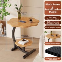 Table basse en bois de style scandinave, fabriquée directement par le fabricant, portable, durable et stable, pour le salon