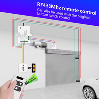 Interrupteur de télécommande sans fil 433 MHz 2 canaux CA 110 V 220 V pour portail, garage, moteur d'auvent, stores - Vente en gros
