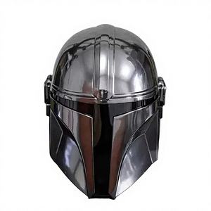 Casque médiéval antique fait main en acier inoxydable poli pour accessoire de costume d'Halloween et reconstitution historique - Product Image 1