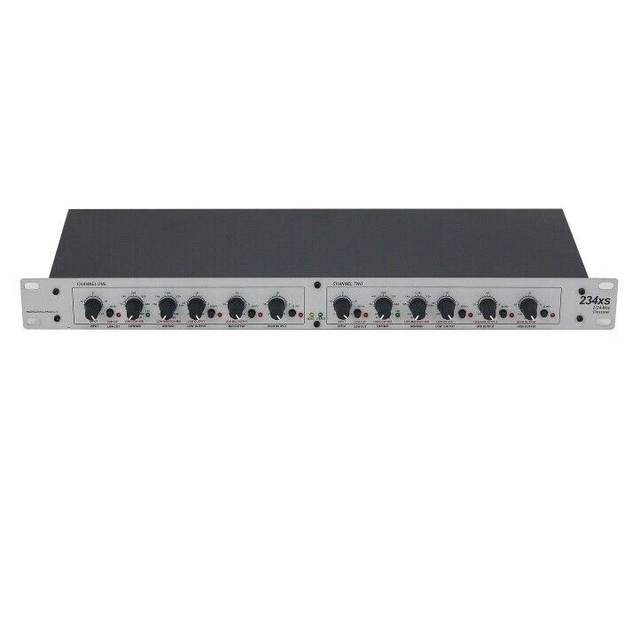 Professional Audio Subwoofer Crossover Stereo 2 3 Way Mono 4 Way Electronic Crossover for PA Speaker Sound System Live Stage Use