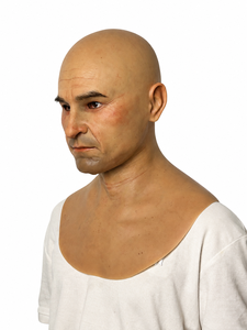 Masques en silicone réaliste pour homme chauve avec bouche mobile, respirants, pour cosplay, anatomiquement corrects, faible MOQ, du fournisseur - Product Image 2