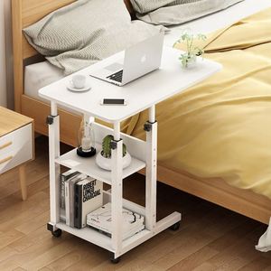 Support pour ordinateur portable, <span class=keywords><strong>table</strong></span> <span class=keywords><strong>de</strong></span> chevet <span class=keywords><strong>mobile</strong></span>, bureau, <span class=keywords><strong>table</strong></span> <span class=keywords><strong>relevable</strong></span>, support <span class=keywords><strong>plateau</strong></span> avec roulettes - Product Image 6