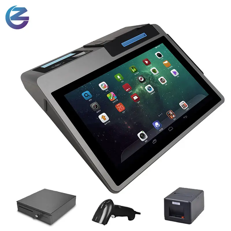 ZCS Z100 Latest Design Touch Screen 4G Wifi Android All-In-One POS Mobile Machine With 58/80mm Thermal Printer