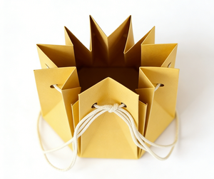 Custom kraft paper shopping bags with handles, eco-friendly and durable, suitable for retail and packaging. - Product Image 1