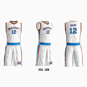 Maillots de basket-ball imprimés personnalisables 100% polyester Respirants et à séchage rapide Uniformes d'équipe pour l'entraînement et les matchs - Product Image 1