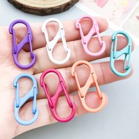 Gantungan Kunci Carabiner Paduan Seng Grosir Warna-warni D-ring Snap Hook untuk Aksesoris Tas Camping Outdoor Logo Kustom Pabrik