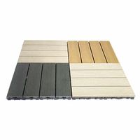 Plancher carré moderne imperméable pour extérieur en composite WPC