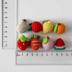 Mini handmade móc Trái Cây Rau Đồ chơi Quà Tặng Sợi trang trí nội thất handmade Crochet thực phẩm bán buôn dâu tây Quà Tặng - Product Image 3