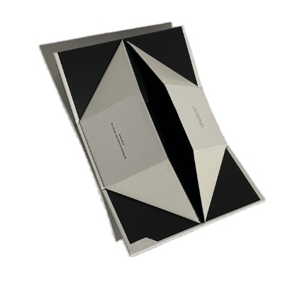 Colorful Gold Foil Stamped  Recyclable Rigid Collapsible Box with Matt  Lamination