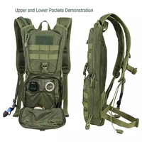 Sac à dos tactique d'hydratation personnalisé pour la randonnée en plein air, l'escalade, la survie, avec poche à eau en TPU de 2L et 3L