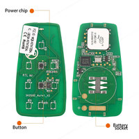 Autel IKEYAT002AL IKEY 2 botones llave Universal inteligente utilizada con Altra máquina de copia de programación de llaves de coche KM100 IM508S IM608S II PRO