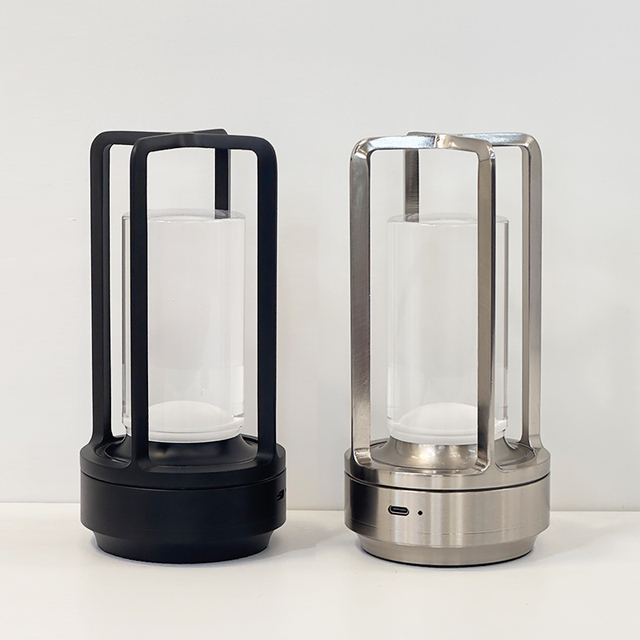 Camping Light Aluminum Led Battery Operated Table Lamp Outdoor Rechargeable Cordless Wireless Restaurant Lantern Portable Lamp