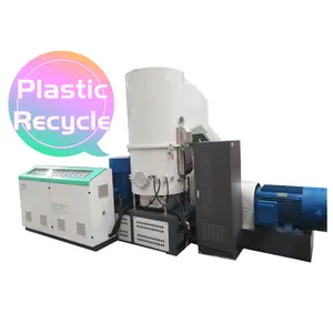 PLC cihazı PP PE film torba geri dönüşüm makinası pet şişeler geri dönüşüm makinesi sıkıştırma granülasyon hattı plastik peletleyici